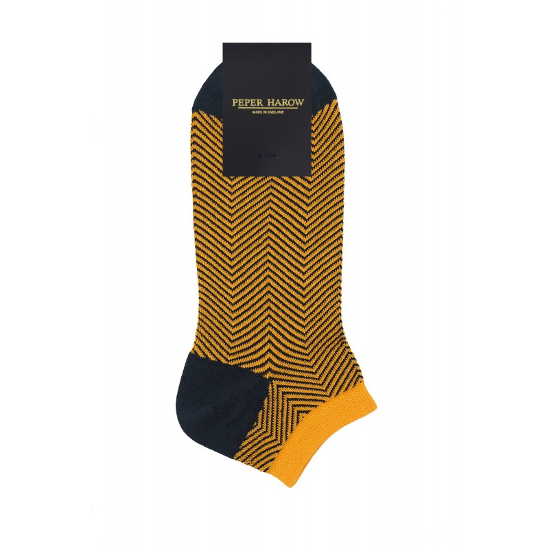 Men PEPER HAROW Lux Taylor Mens Trainer Socks Bundle - Red Yellow £18.00