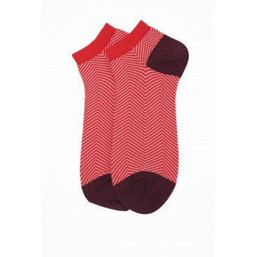 Men PEPER HAROW Lux Taylor Mens Trainer Socks Bundle - Red Yellow £18.00