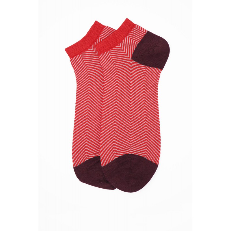 Men PEPER HAROW Lux Taylor Mens Trainer Socks Bundle - Red Yellow £18.00