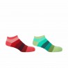 Men PEPER HAROW Block Stripe Mens Trainer Socks Bundle - Fire Earth £18.00