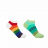 Women PEPER HAROW Block Stripe Womens Trainer Socks Bundle - Rainbow Earth £17.00