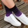 Women PEPER HAROW Retro Stripe Womens Socks - Purple £14.00