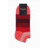 Women PEPER HAROW Block Stripe Womens Trainer Socks - Fire £10.00