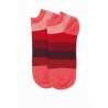 Women PEPER HAROW Block Stripe Womens Trainer Socks - Fire £10.00