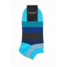 Women PEPER HAROW Block Stripe Womens Trainer Socks - Aqua £10.00