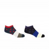 Men PEPER HAROW Mayfair Mens Trainer Socks Bundle - Scarlet Purple £18.00