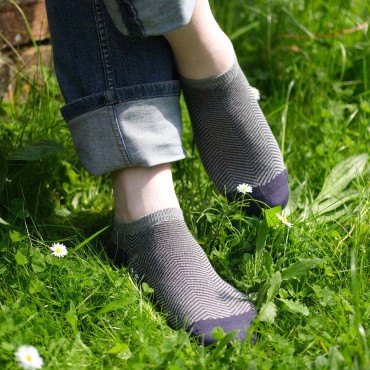 Men PEPER HAROW Lux Taylor Mens Trainer Socks - Grey £12.00