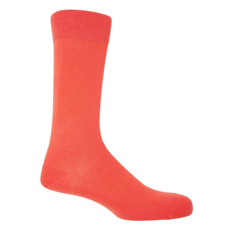 Men PEPER HAROW Classic Mens Socks - Salmon £15.00