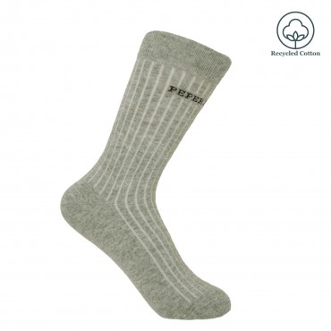 Women PEPER HAROW Recycled Ribbed Womens Socks - Grey £6.00