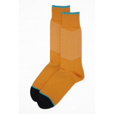 Men PEPER HAROW Chevron Mens Socks - Amber £10.00