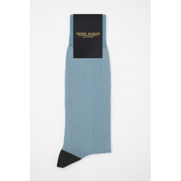 Men PEPER HAROW Lux Taylor Mens Socks - Sky £15.00