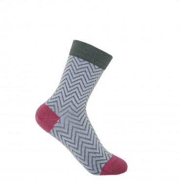 Women PEPER HAROW Zigzag Womens Socks - Lavender £14.00