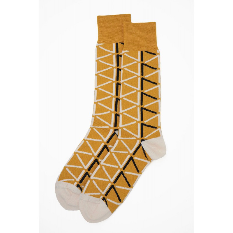 Men PEPER HAROW Septem Mens Socks - Mustard £12.00