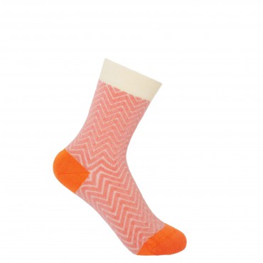 Women PEPER HAROW Zigzag Womens Socks - Pink £14.00