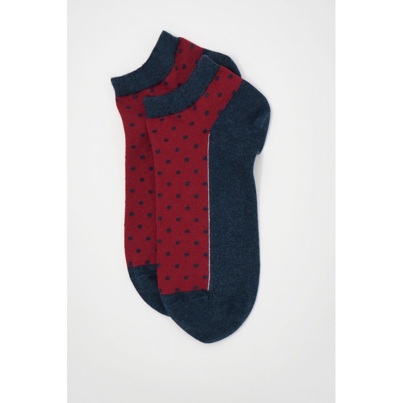 Men PEPER HAROW Polka Mens Organic Trainer Socks - Denim £13.00