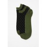 Men PEPER HAROW Polka Mens Organic Trainer Socks - Khaki £13.00