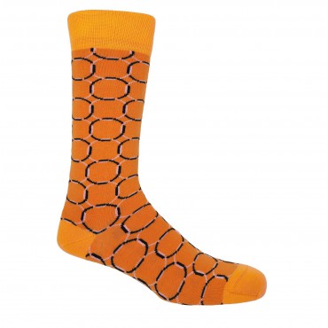 Men PEPER HAROW Linked Mens Socks - Orange £12.00