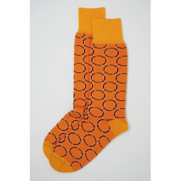 Men PEPER HAROW Linked Mens Socks - Orange £12.00