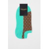 Women PEPER HAROW Polka Womens Organic Trainer Socks - Ocean £10.00