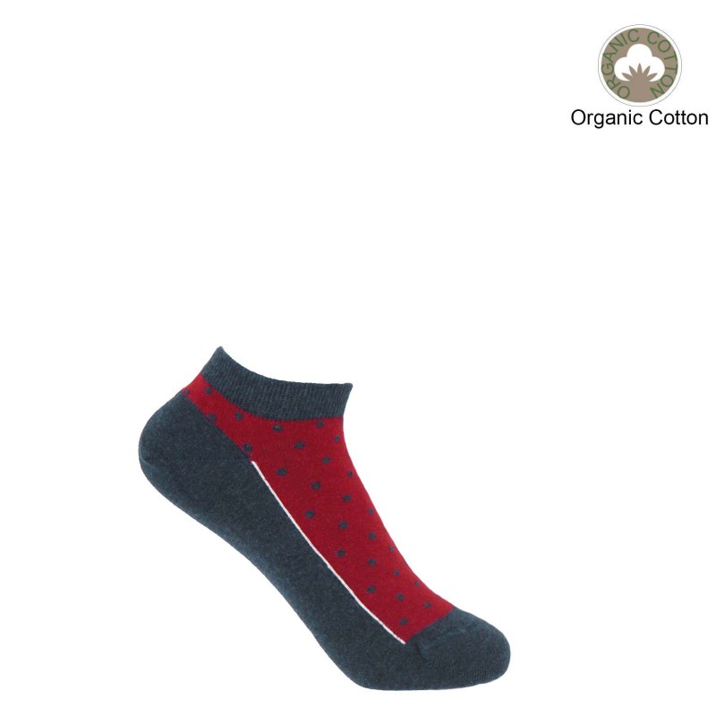 Women PEPER HAROW Polka Womens Organic Trainer Socks - Denim £10.00