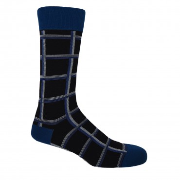 Men PEPER HAROW Check Mens Socks - Black-PH-6336990937262- £10.00