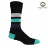 Men PEPER HAROW Striped Organic Mens Sport Socks - Black-PH-6128333881518- £15.00