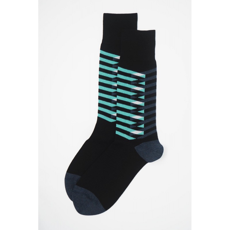 Men PEPER HAROW Symmetry Organic Mens Socks - Black-PH-4524446875788- £16.00