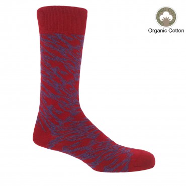 Men PEPER HAROW Pandemonium Organic Mens Socks - Red-PH-4524370002060- £9.00