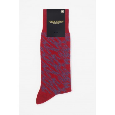 Men PEPER HAROW Pandemonium Organic Mens Socks - Red-PH-4524370002060- £9.00