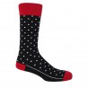 Men PEPER HAROW Pin Polka Mens Socks - Black-PH-4391906934924- £15.00