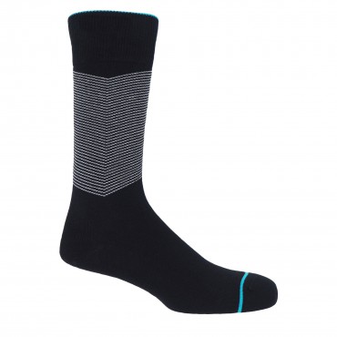 Men PEPER HAROW Chevron Mens Socks - Onyx-PH-4391640760460- £10.00