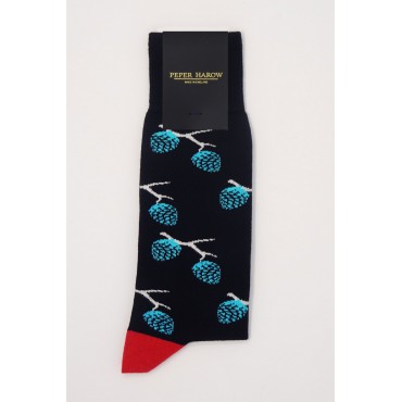 Men PEPER HAROW Pine Mens Socks - Black-PH-4296030158988- £10.00