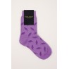 Women PEPER HAROW Leaf Womens Socks - Violet-PH-4166896943244- £10.00