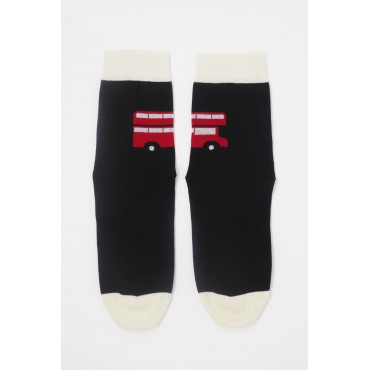 Women PEPER HAROW London Bus Womens Socks - Black-PH-2114331705433- £7.00