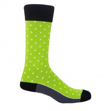 Men PEPER HAROW Pin Polka Mens Socks - Mint-PH-1998554693721- £13.00