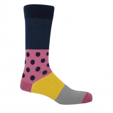 Men PEPER HAROW Mayfair Mens Socks - Navy-PH-1953780039769- £15.00