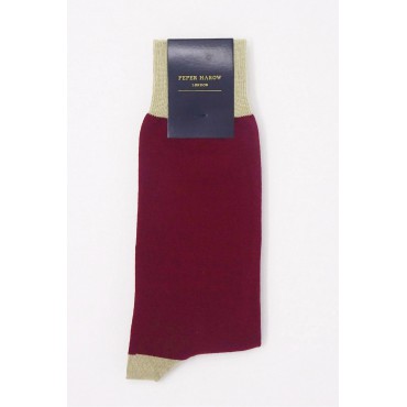 Men PEPER HAROW Burgess Mens Socks - Burgundy-PH-1546188882009- £8.00