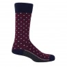 Men PEPER HAROW Pin Polka Mens Socks - Burgundy-PH-1546065215577- £15.00