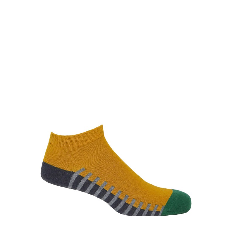 Men PEPER HAROW Welford Mens Trainer Socks - Mustard £6.00