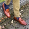 Men PEPER HAROW Pin Polka Mens Socks - Denim-PH-1389127270489- £15.00