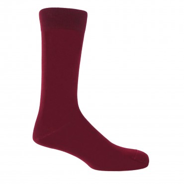 Men PEPER HAROW Classic Mens Socks - Burgundy-PH-1379805593689- £15.00