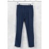 Belts Brook Taverner Regular Fit Caine Blue Linen Cotton Trousers £62.00