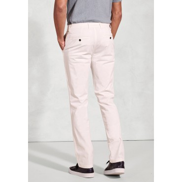 Belts Brook Taverner Tailored Fit Broderick White Garment Dyed Casual Trousers £45.00