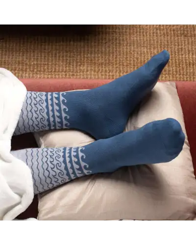 Men PEPER HAROW Wave Mens Socks - Blue £16.00