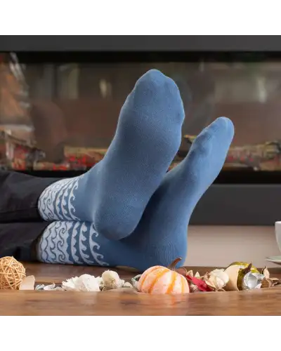 Men PEPER HAROW Wave Mens Socks - Blue £16.00